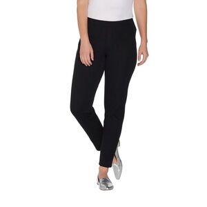 Isaac Mizrahi Live! Petite 24/7 Stretch Ankle Pants Black A257534 18WP QVC